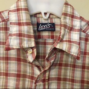 Vintage Men's Levis Cowboy Western Shirt Size Large